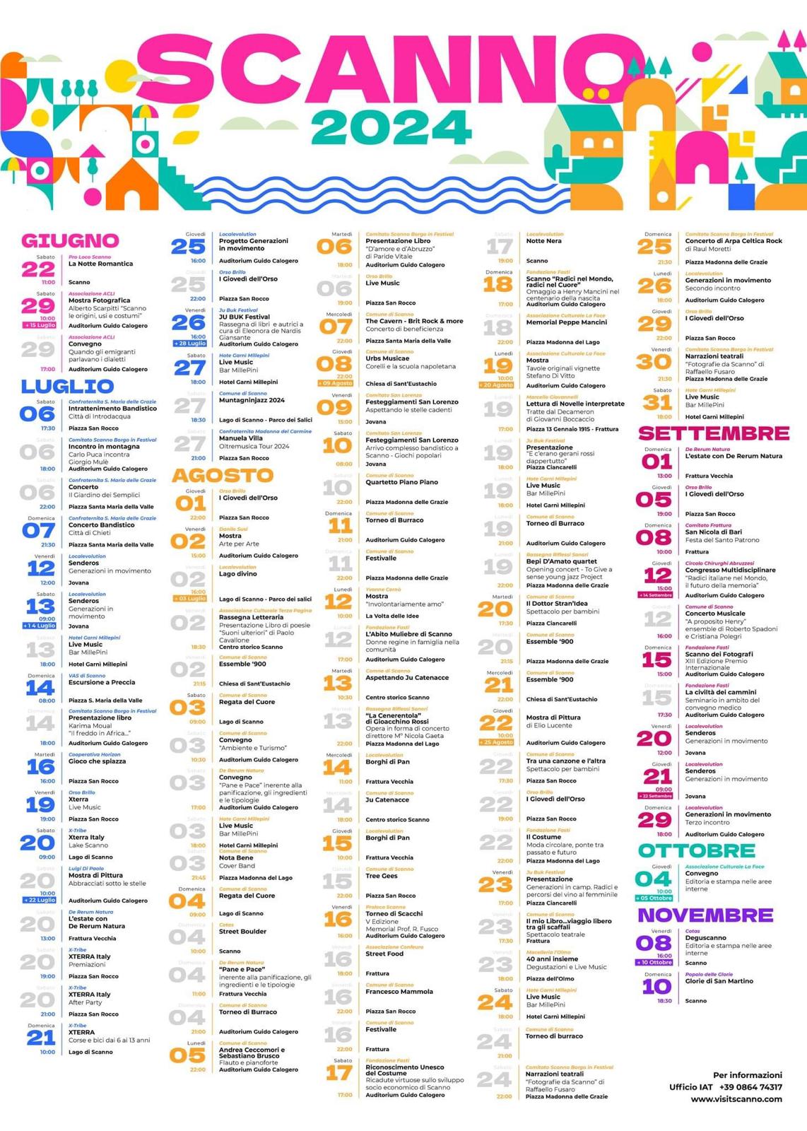 PROGRAMMA ESTATE SCANNO 2024